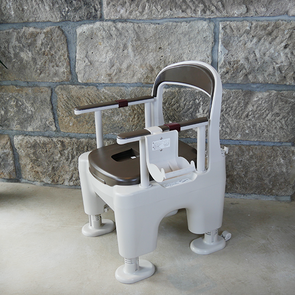 パナソニック　ポータブルトイレ　座楽　ラフィーネ　標準タイプ（プラスチック便座）車椅子